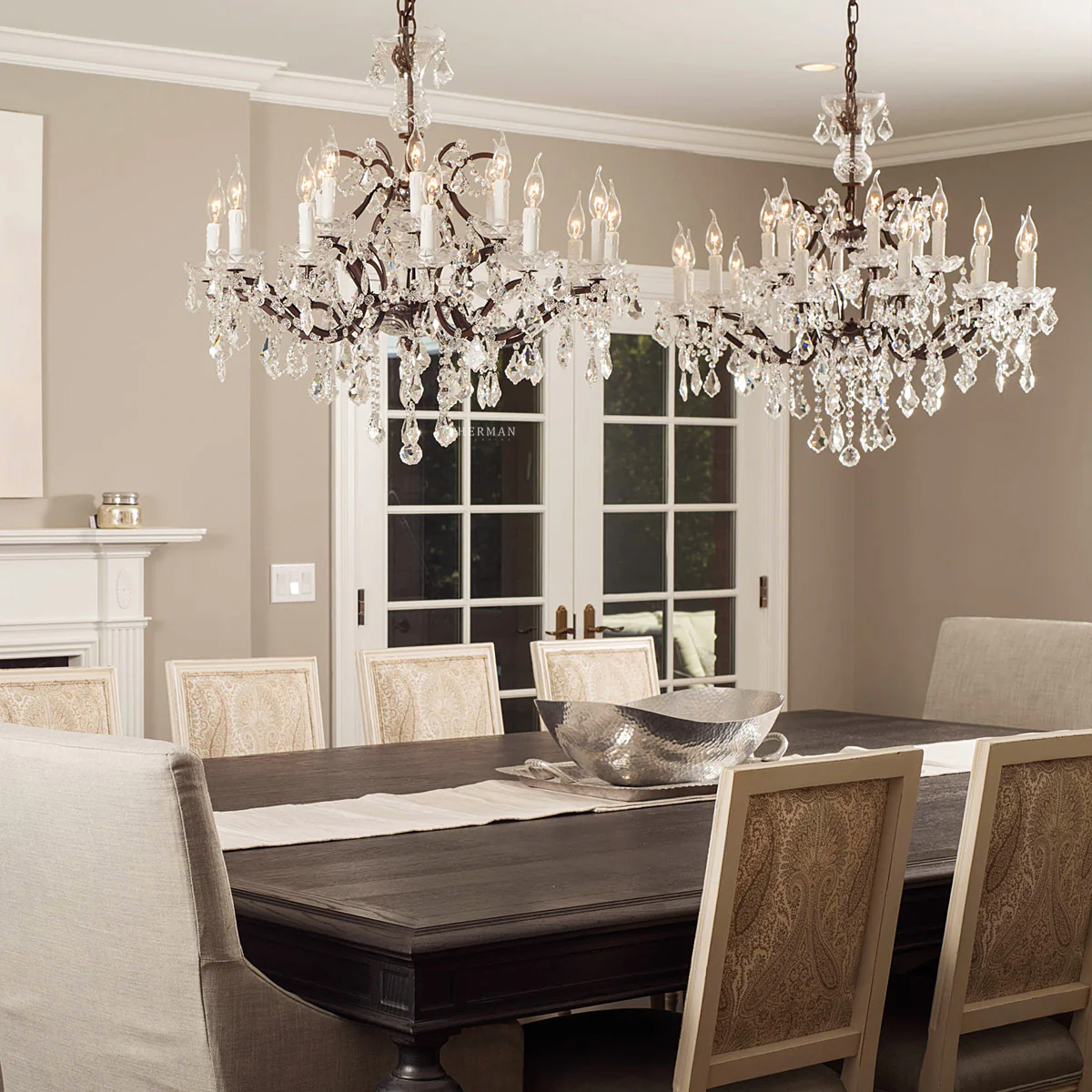 Rocaille Iron & Crystal Chandelier - Image 14