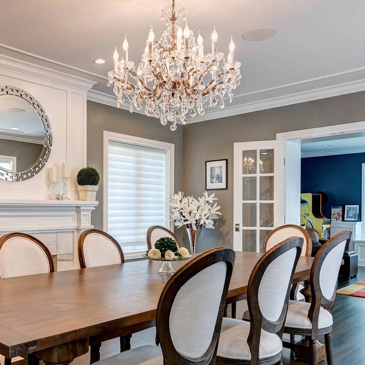 Rocaille Iron & Crystal Chandelier - Image 17