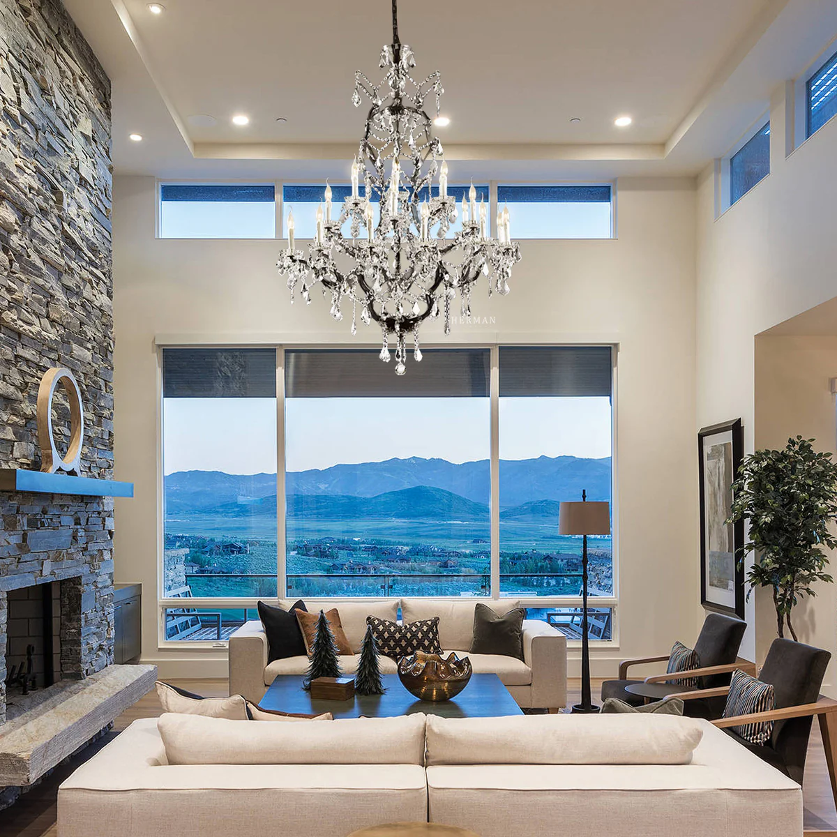 Rocaille Iron & Crystal Chandelier - Image 23