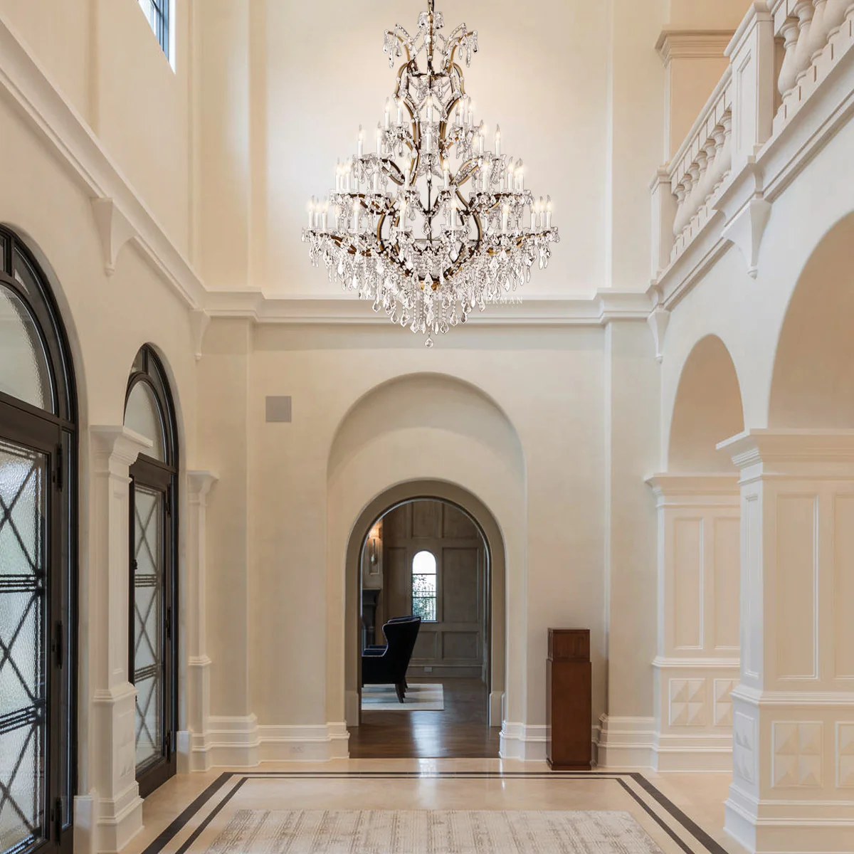 Rocaille Iron & Crystal Chandelier - Image 24