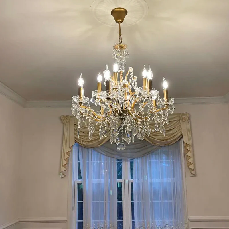 Rocaille Iron & Crystal Chandelier - Image 9