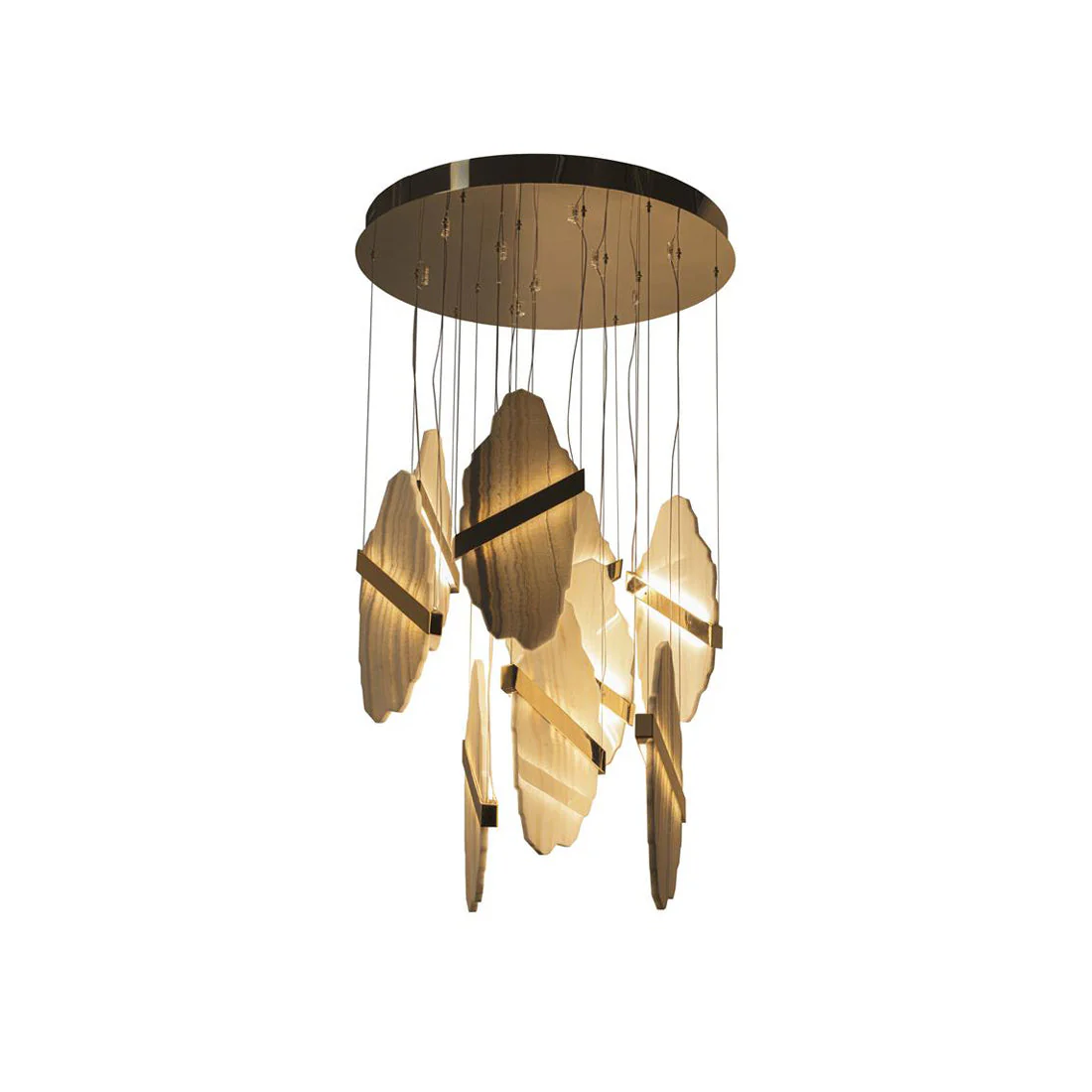Rock Alabaster Chandelier - Image 3