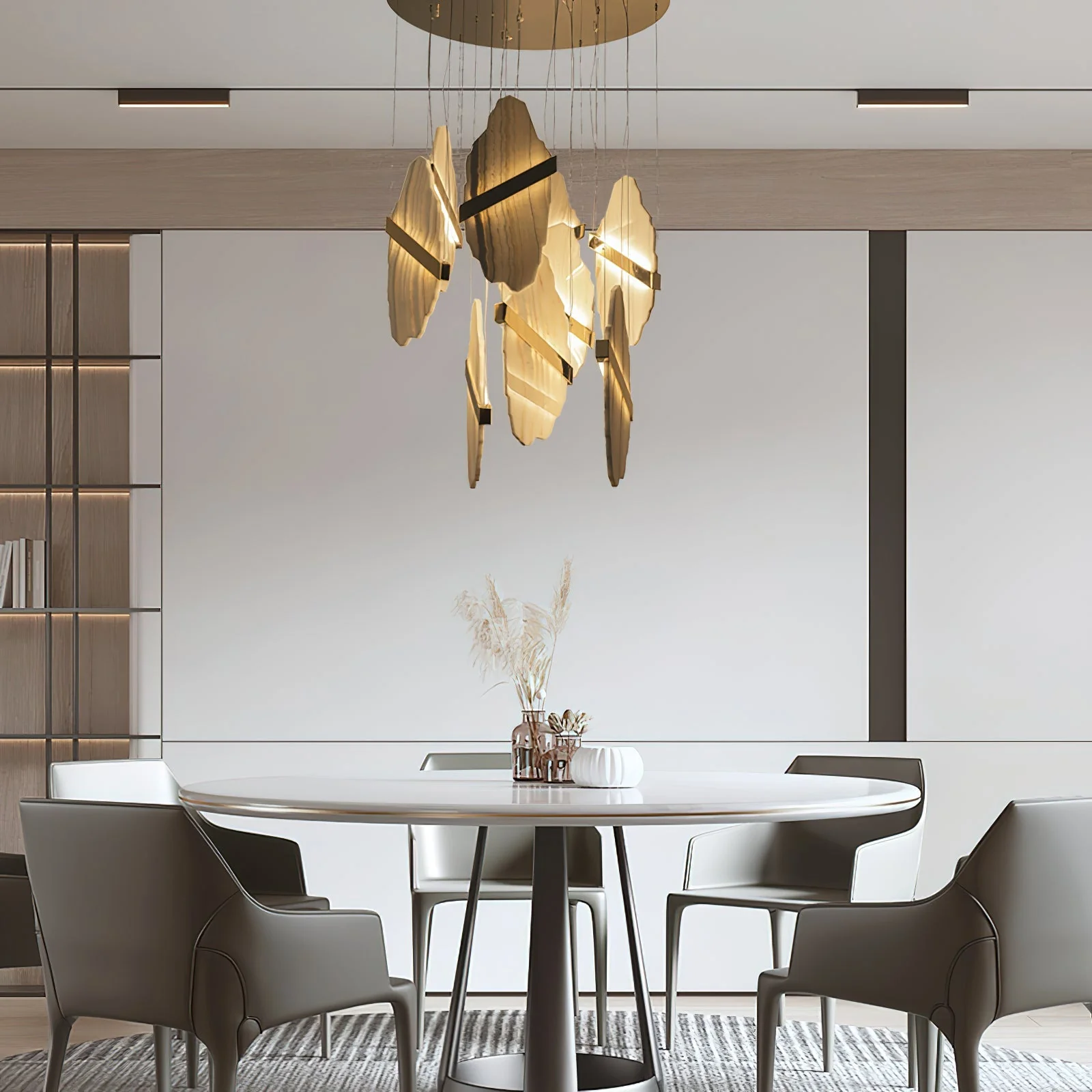 Rock Alabaster Chandelier - Image 5