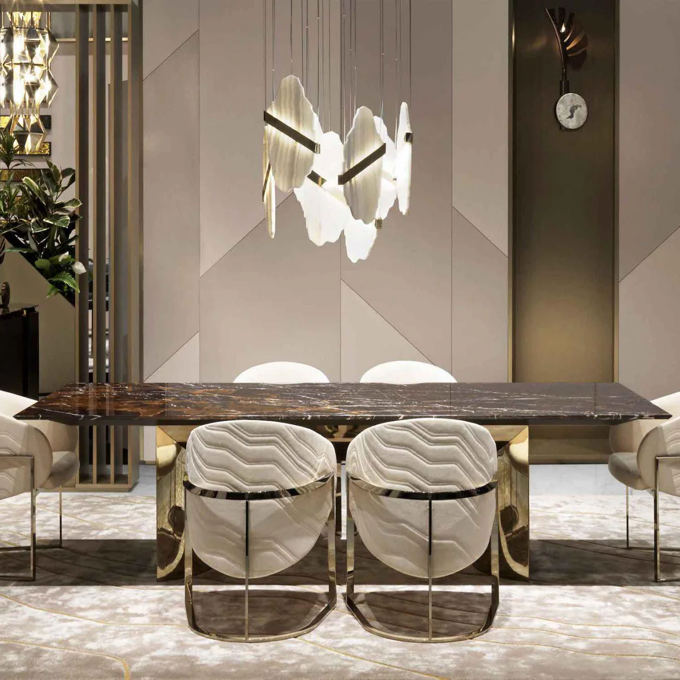 Rock Alabaster Chandelier - Image 7