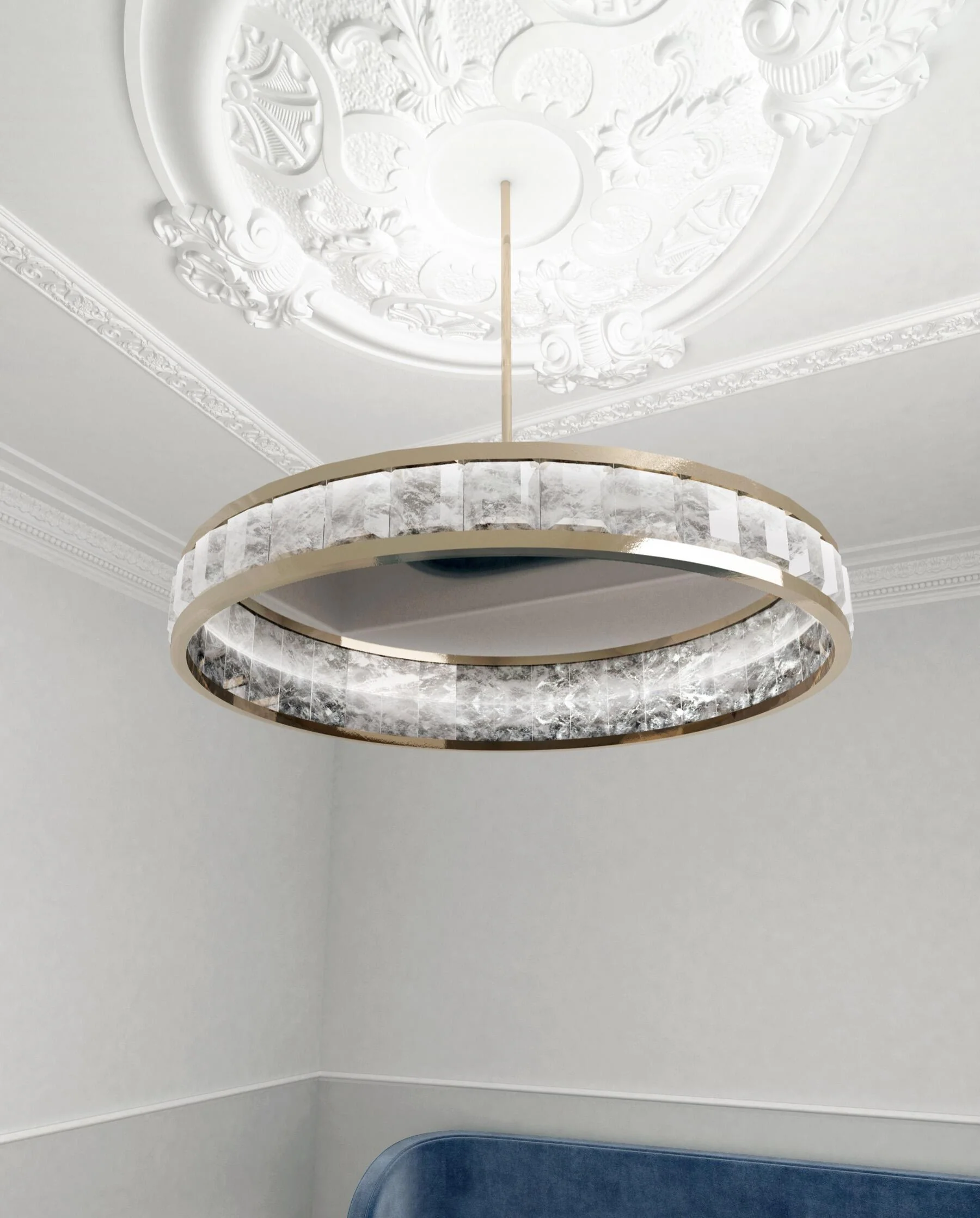 Rock Crystal Concorde Chandelier 40'' - Image 2