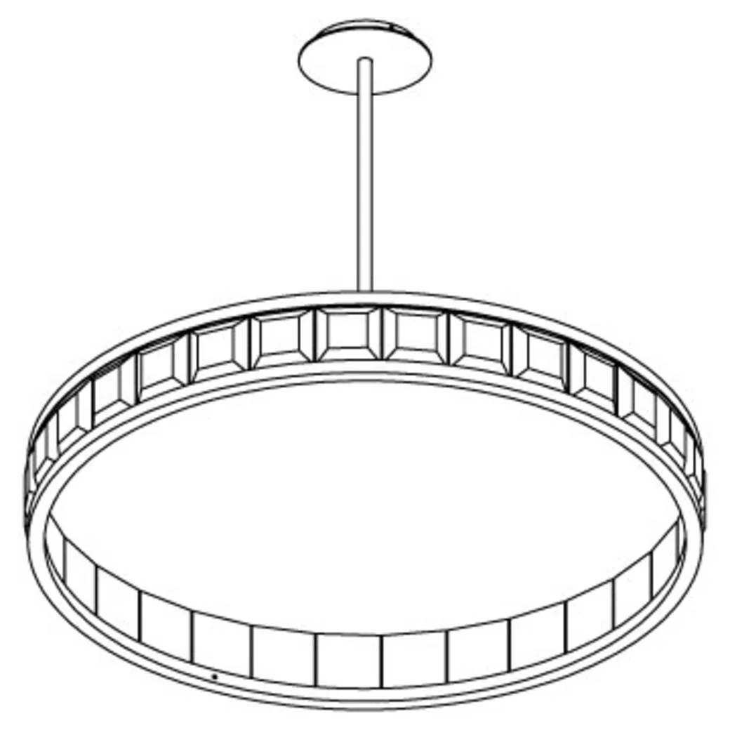 Rock Crystal Concorde Chandelier 40'' - Image 4