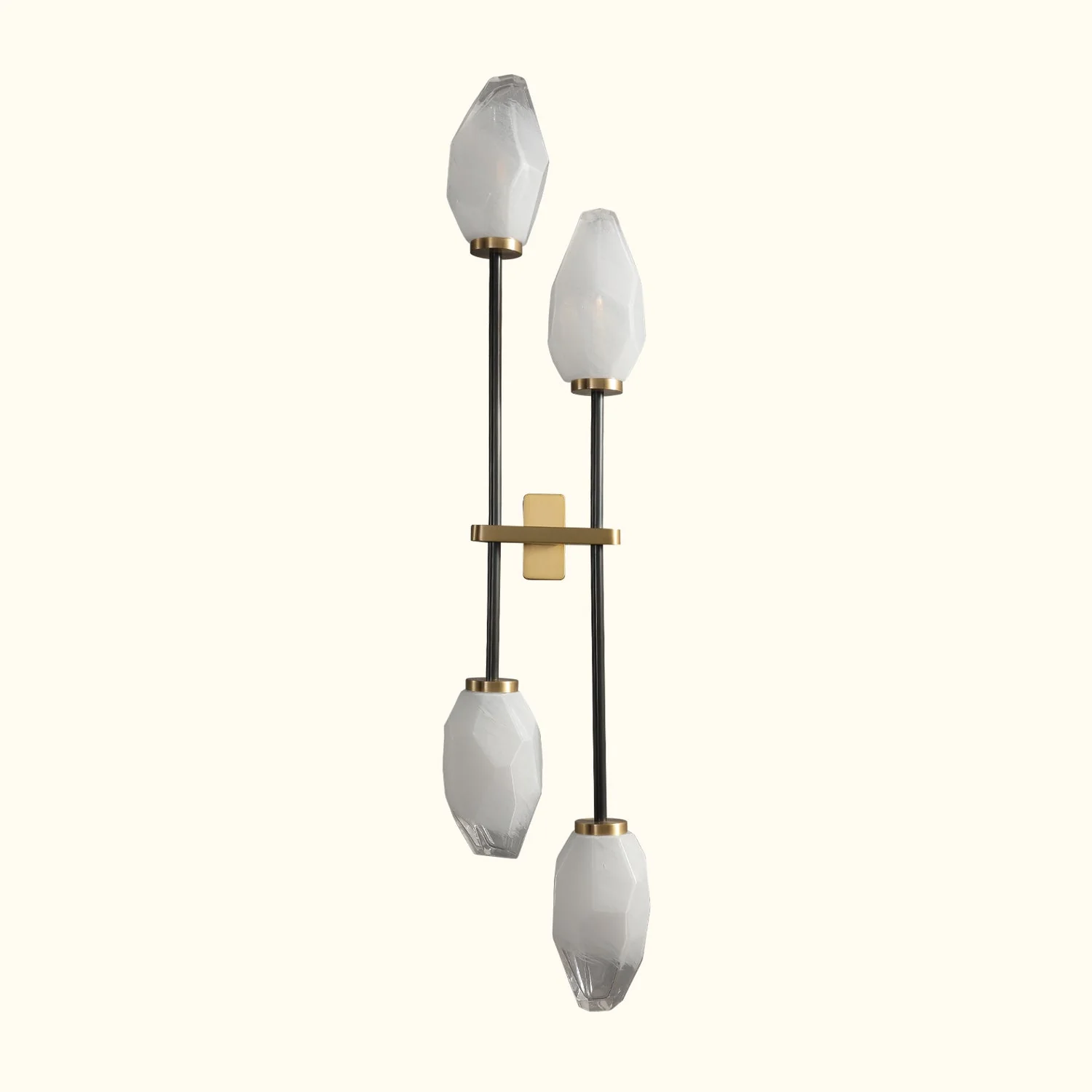 Rock Glass ADA Dual Wall Sconce - Image 14