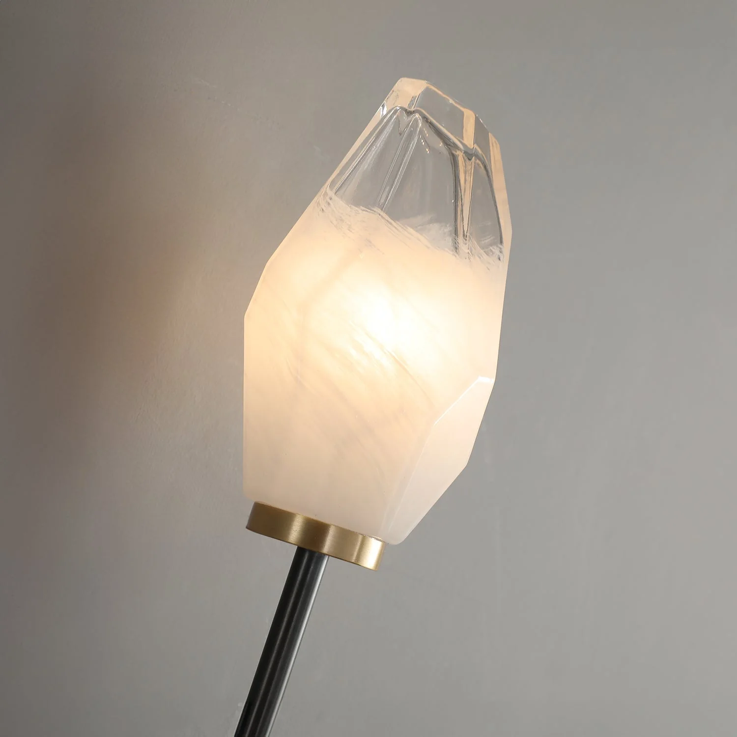 Rock Glass ADA Dual Wall Sconce - Image 9