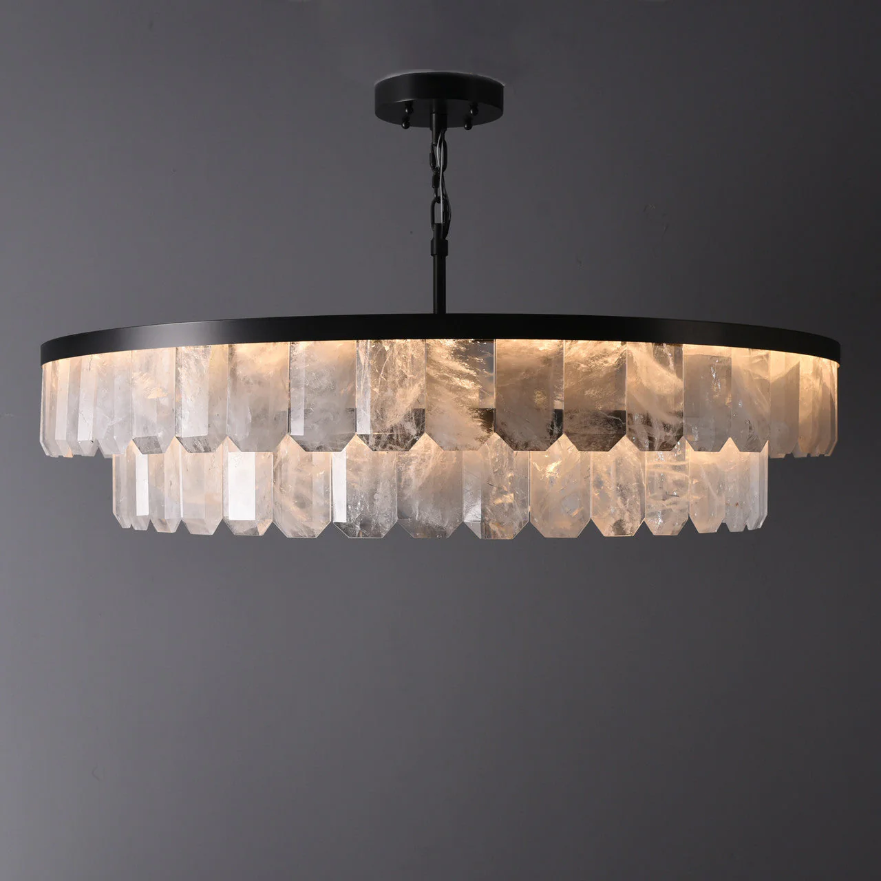 Rolantis Double Rock Crystal Chandelier - Image 3