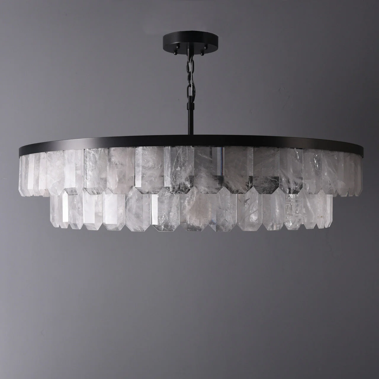 Rolantis Double Rock Crystal Chandelier - Image 4