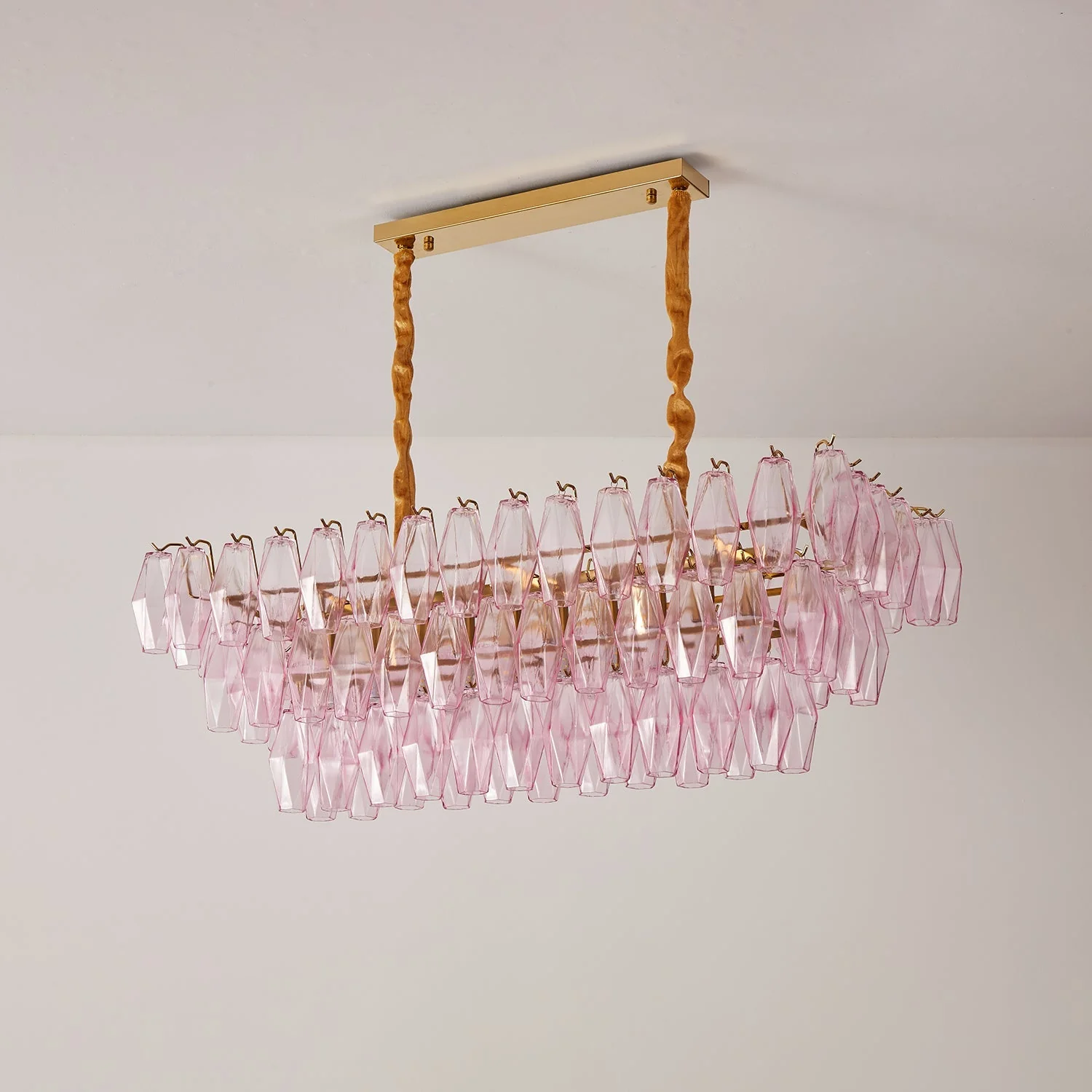 Rose Prism Glass Chandelier - Image 2