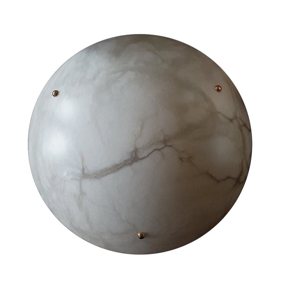 Vintage Round Alabaster Ceiling Lamps - Image 10