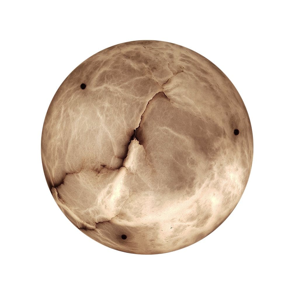 Vintage Round Alabaster Ceiling Lamps - Image 14