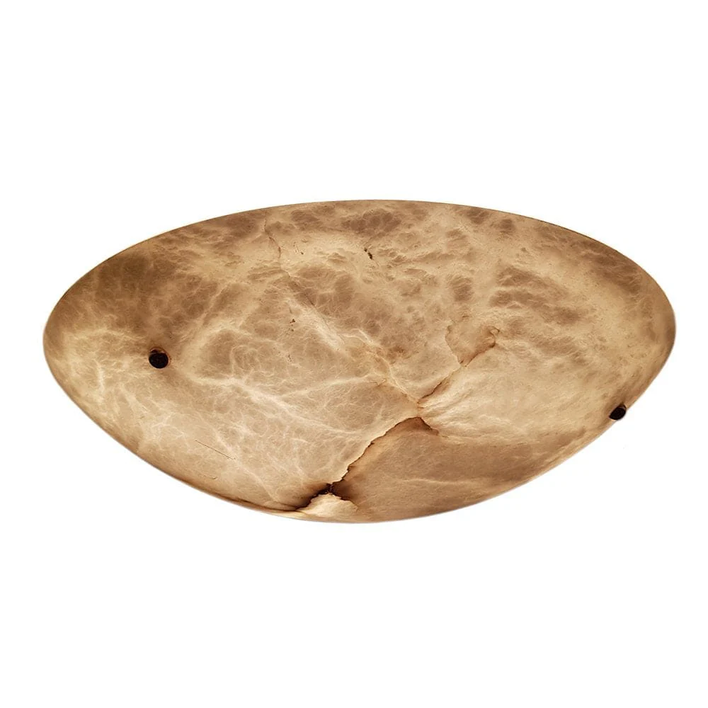 Vintage Round Alabaster Ceiling Lamps - Image 15