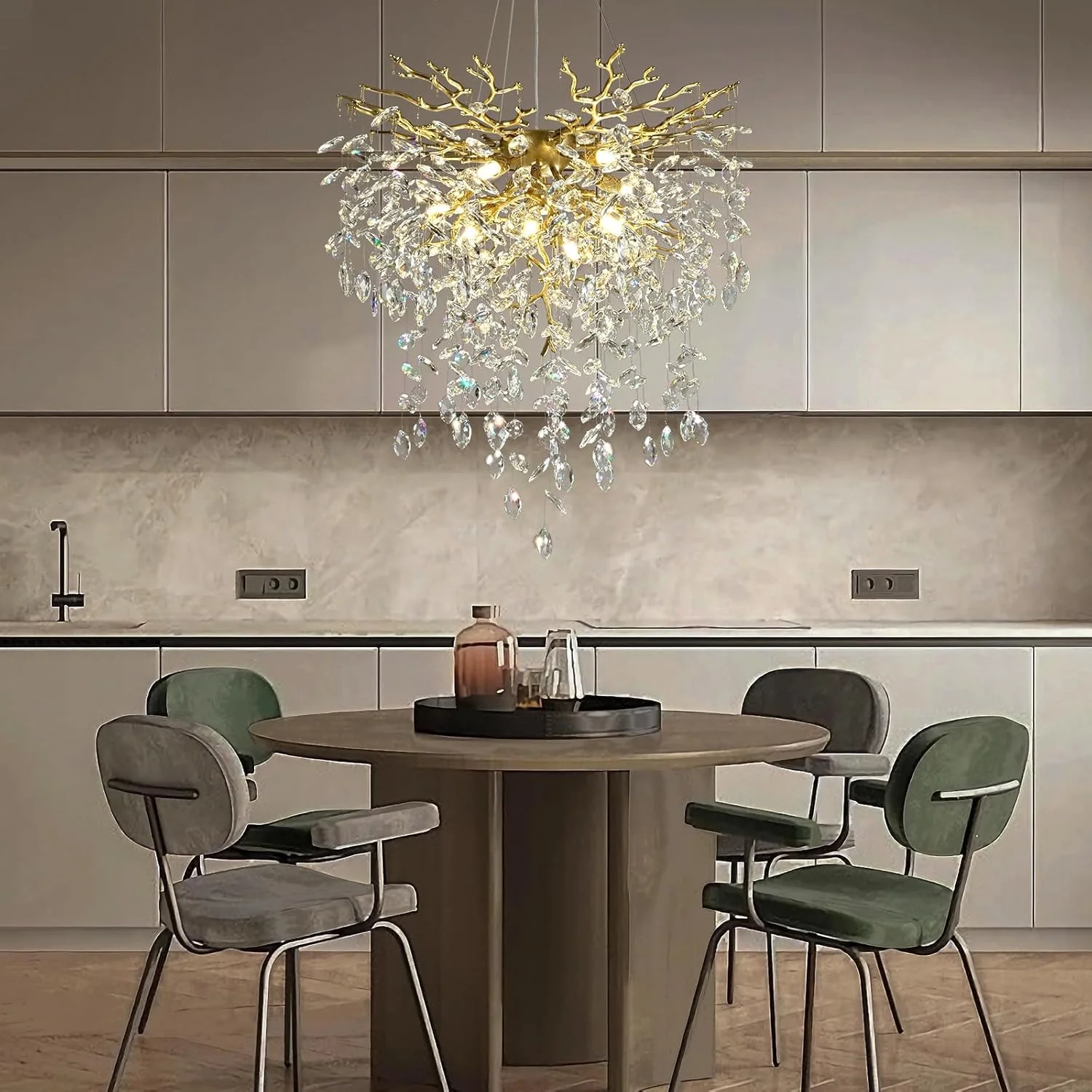 Solara Round Tree Branch Chandelier 24" 32" 40" Tree Branch - Image 13