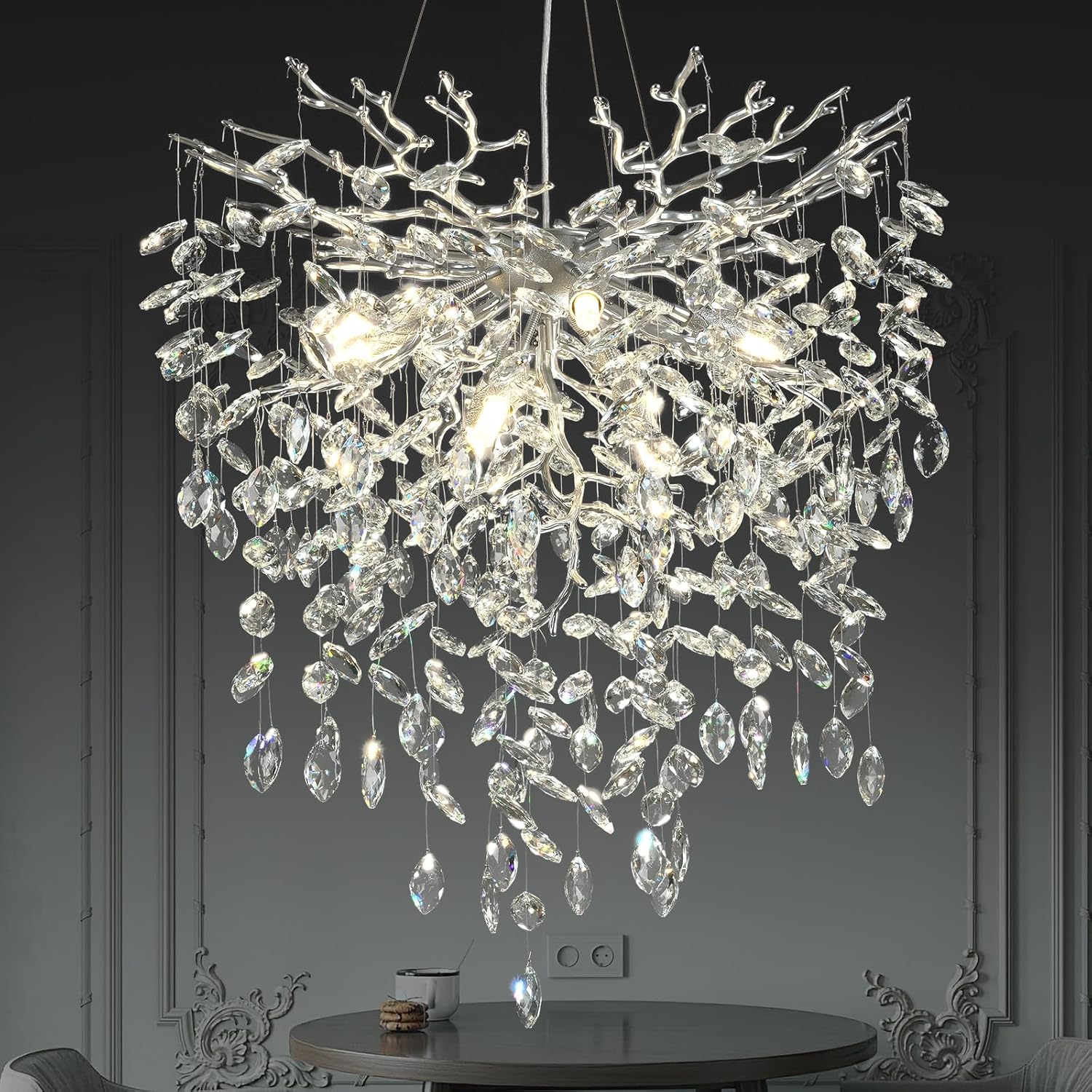 Solara Round Tree Branch Chandelier 24" 32" 40" Tree Branch - Image 18