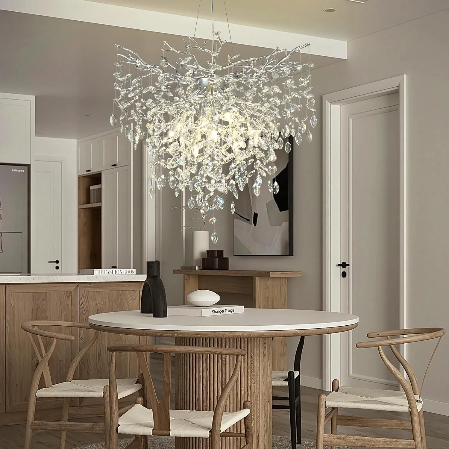Solara Round Tree Branch Chandelier 24" 32" 40" Tree Branch - Image 3
