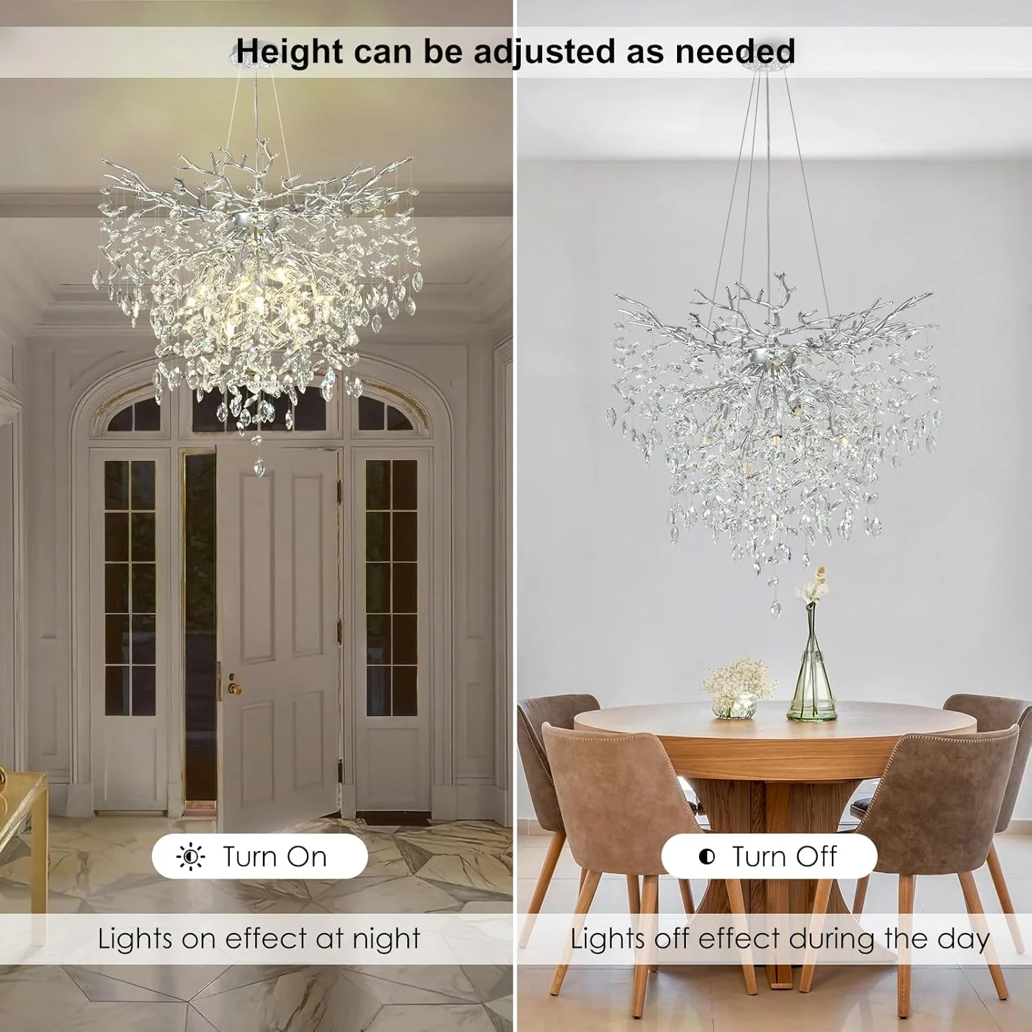Solara Round Tree Branch Chandelier 24" 32" 40" Tree Branch - Image 6