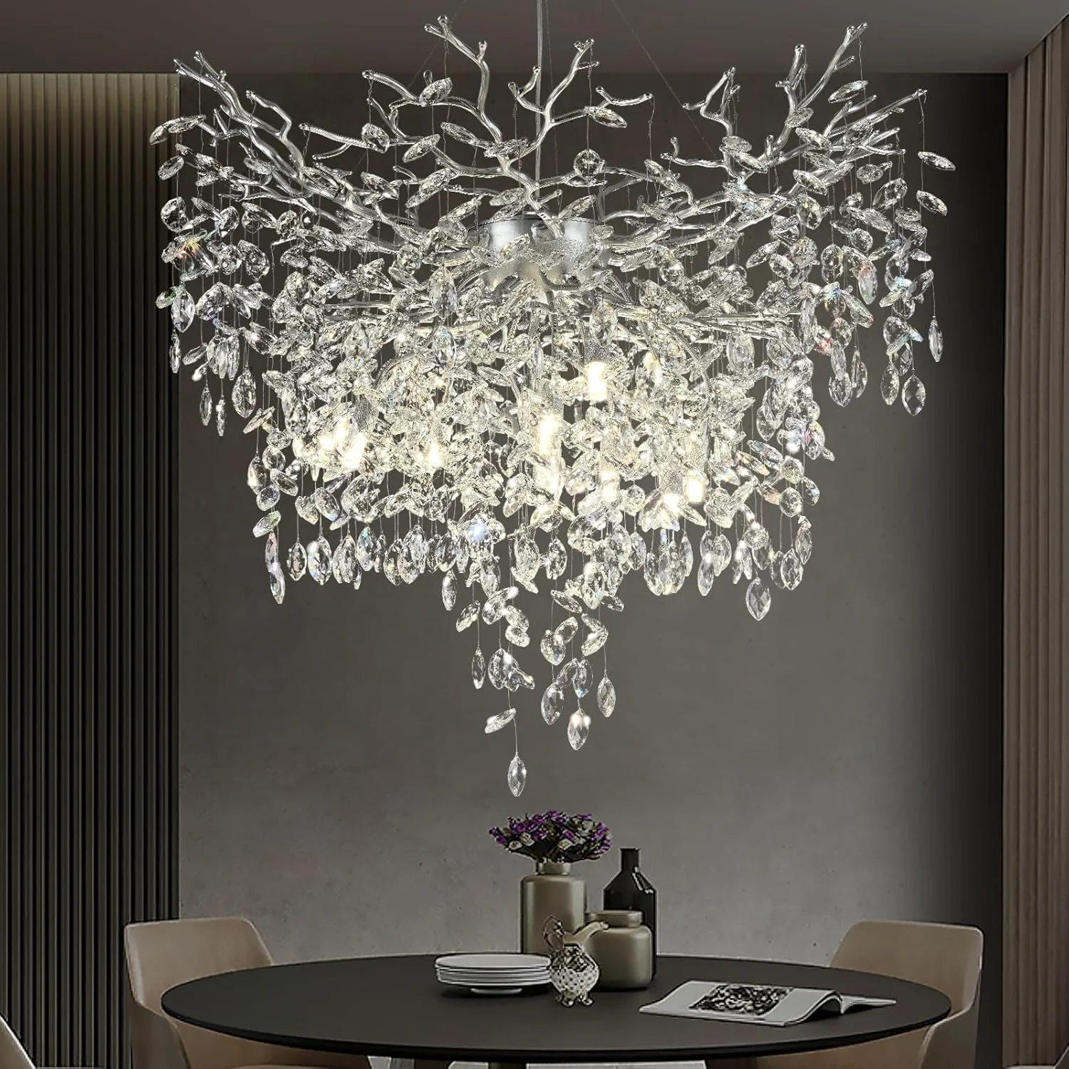 Solara Round Tree Branch Chandelier 24" 32" 40" Tree Branch - Image 8