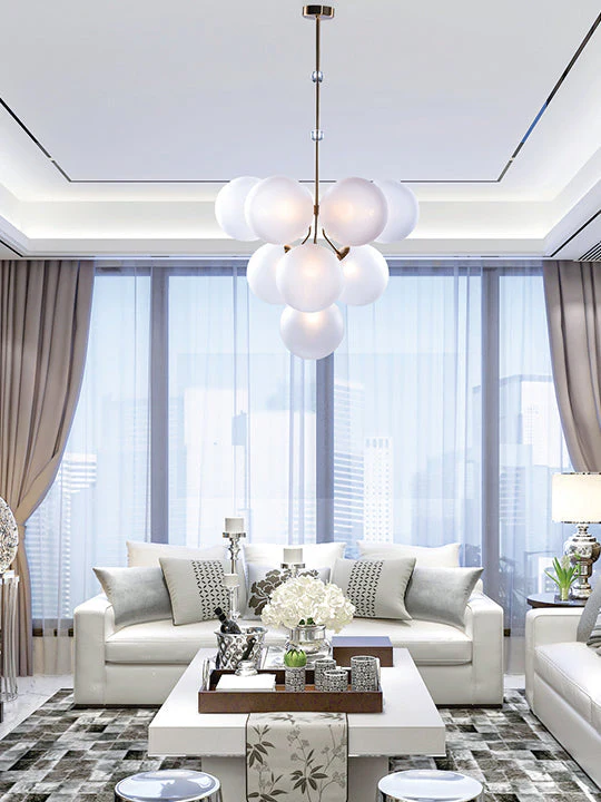 Rufus Glass Globe Chandelier Bouquet - Image 10