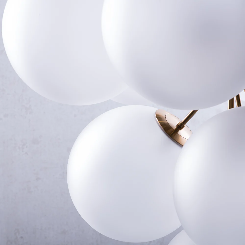 Rufus Glass Globe Chandelier Bouquet - Image 8