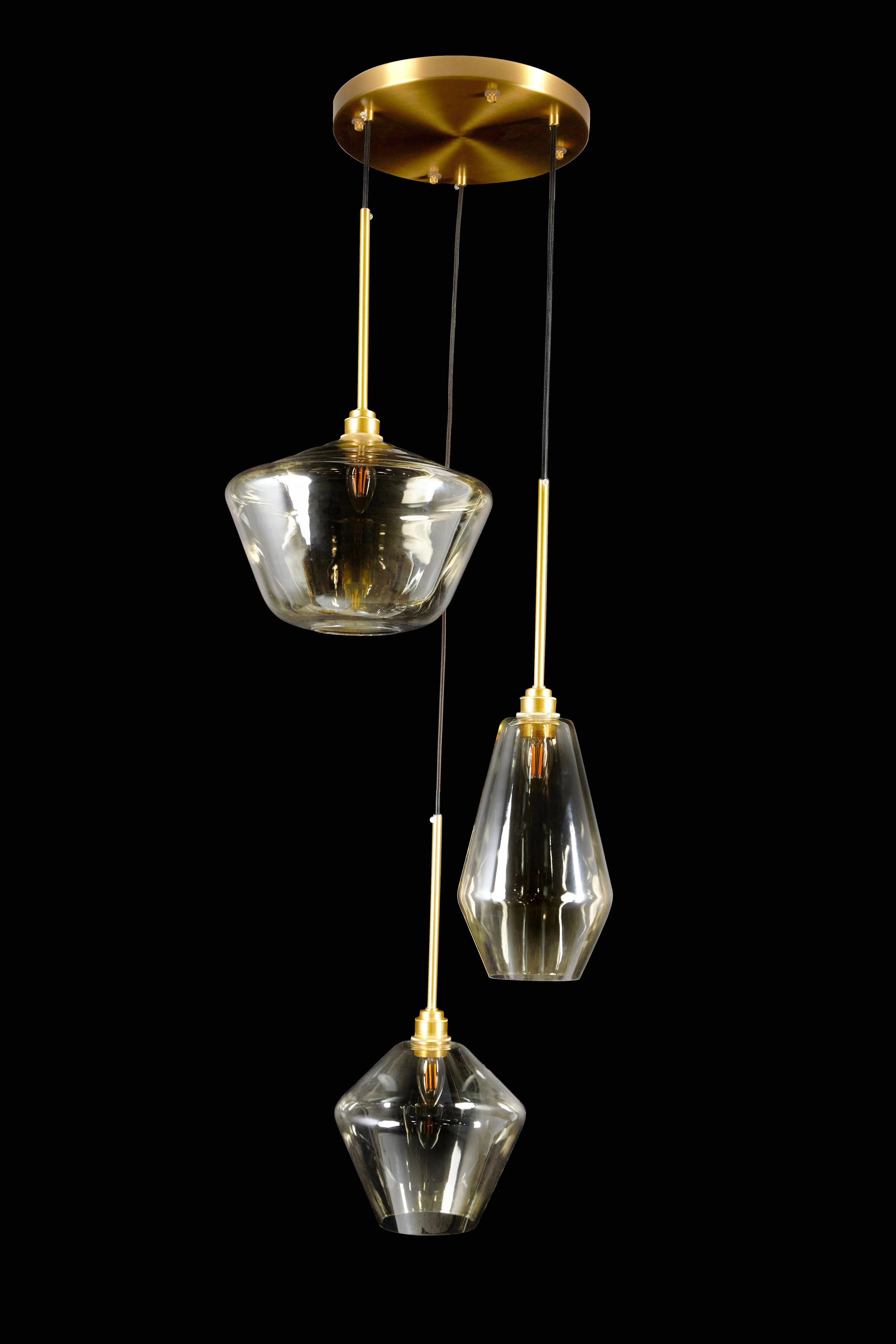 Ryan Glass Cascade Pendant - Image 2