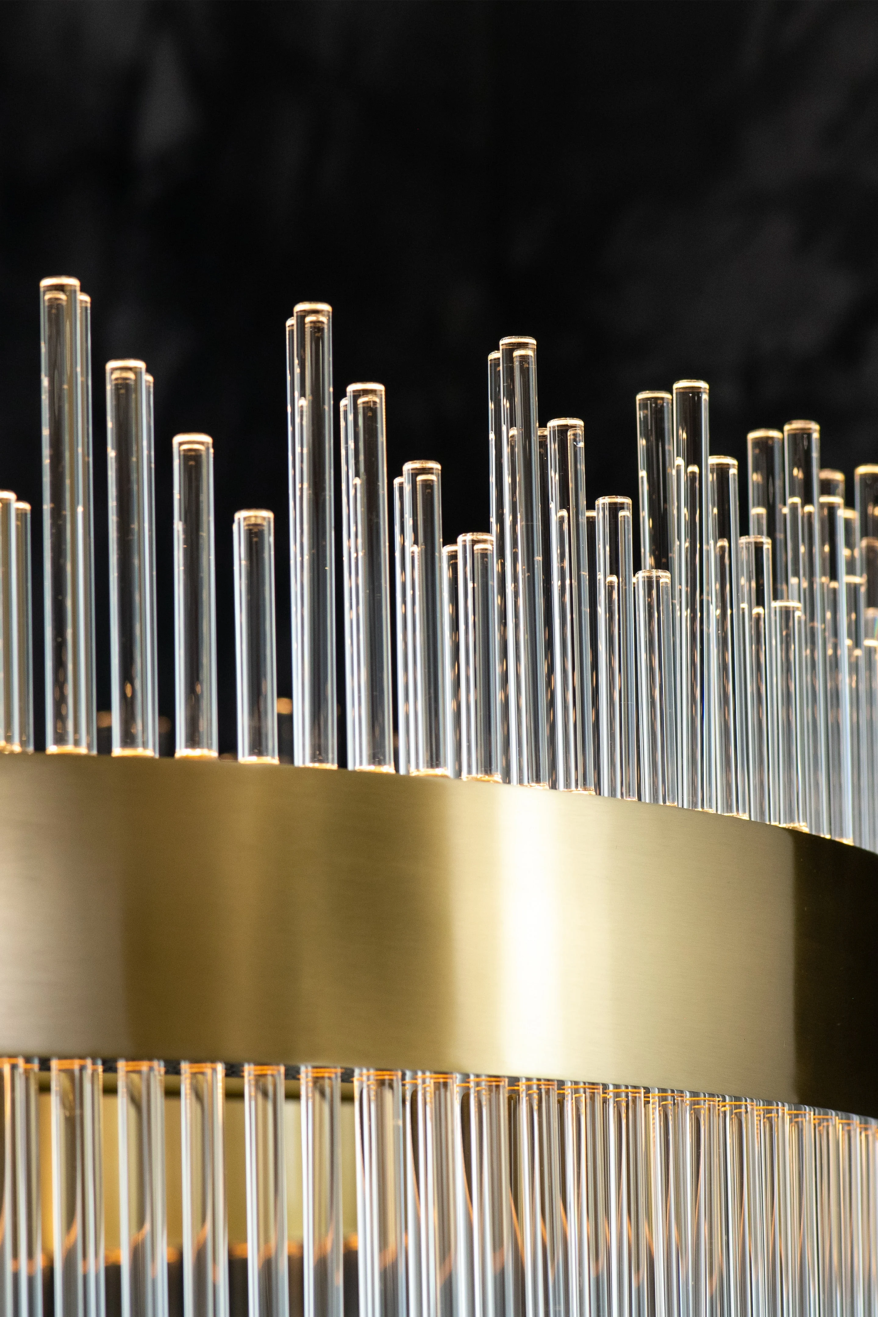 Sabina Brass Round Chandelier - Image 3