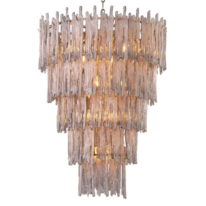 Saint Roch Modern Glass Chandelier [S/L] - [Brass & Glass] - Image 12