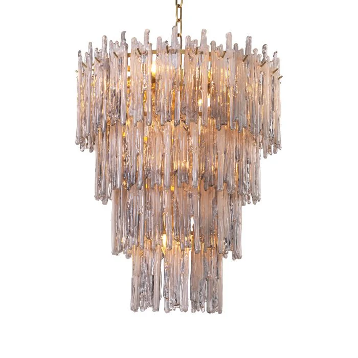 Saint Roch Modern Glass Chandelier [S/L] - [Brass & Glass] - Image 17