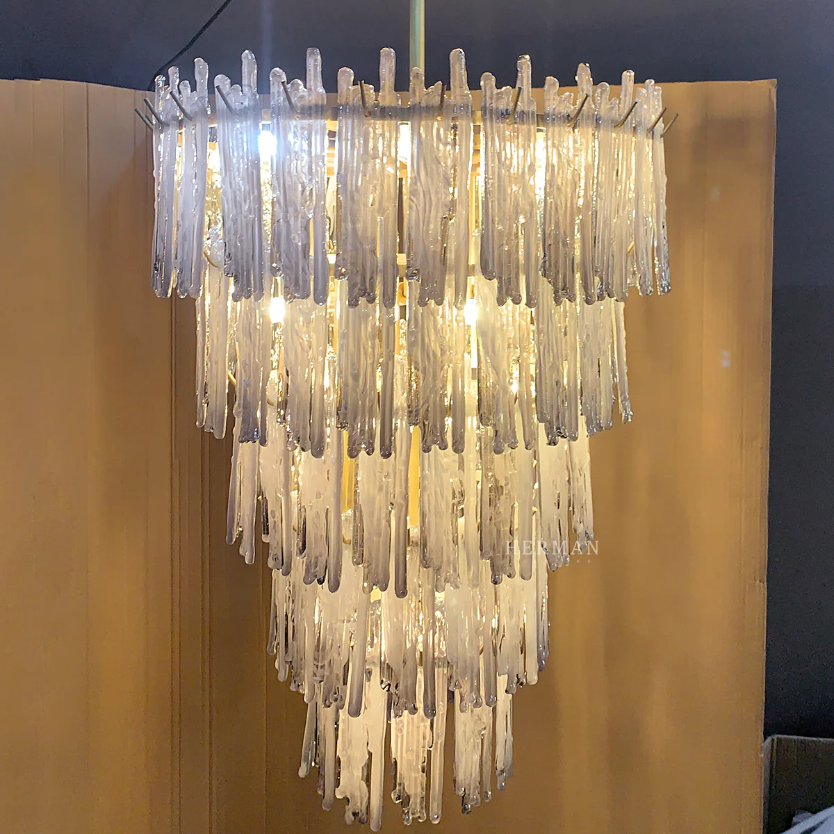 Saint Roch Modern Glass Chandelier [S/L] - [Brass & Glass] - Image 18