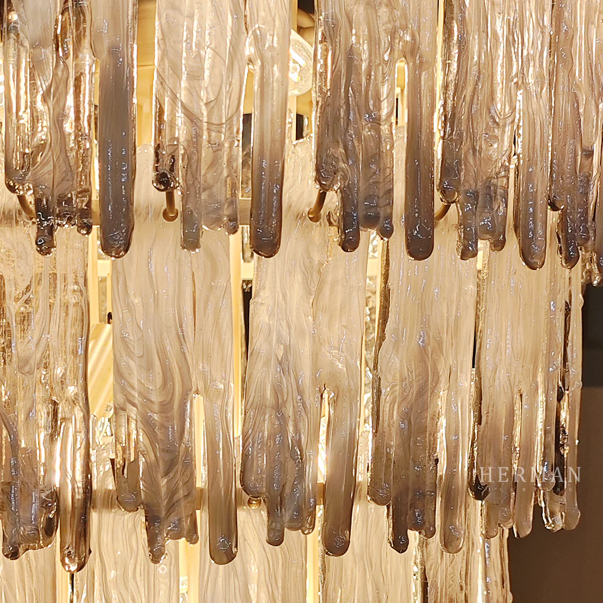 Saint Roch Modern Glass Chandelier [S/L] - [Brass & Glass] - Image 19