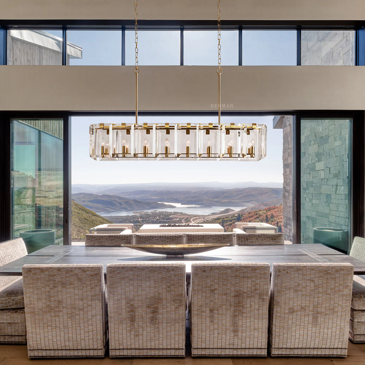 Salomon Rectangular Chandelier - Image 2