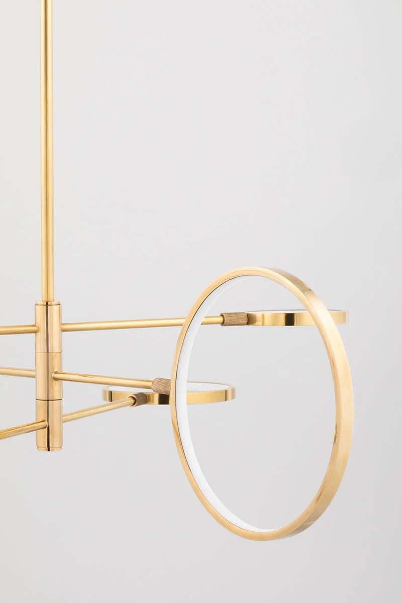 Saturn Modern Brass Chandelier - Image 5