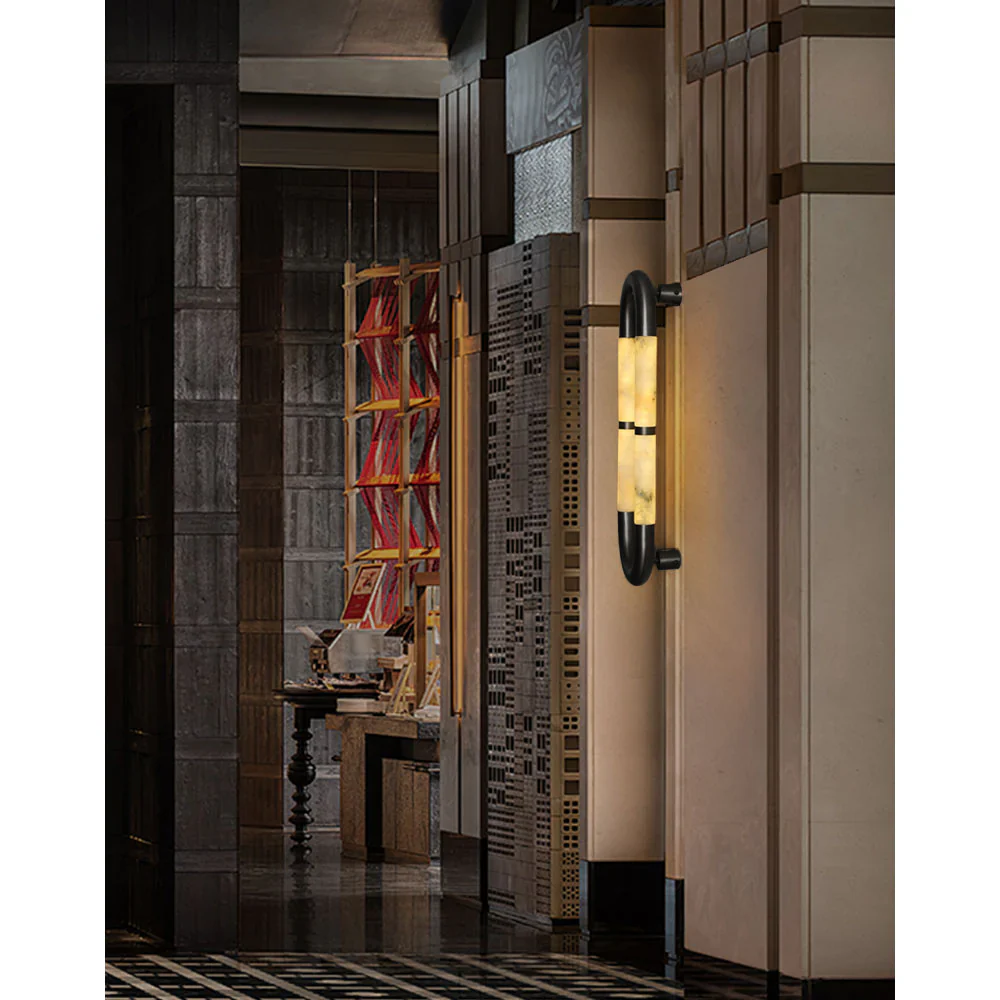 Alabaster Tube Wall Sconce - Image 13