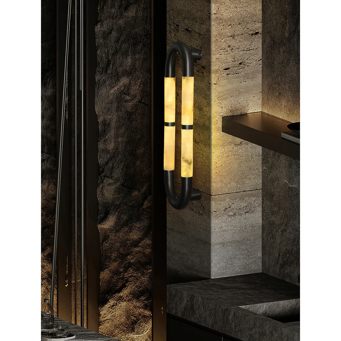 Alabaster Tube Wall Sconce - Image 15