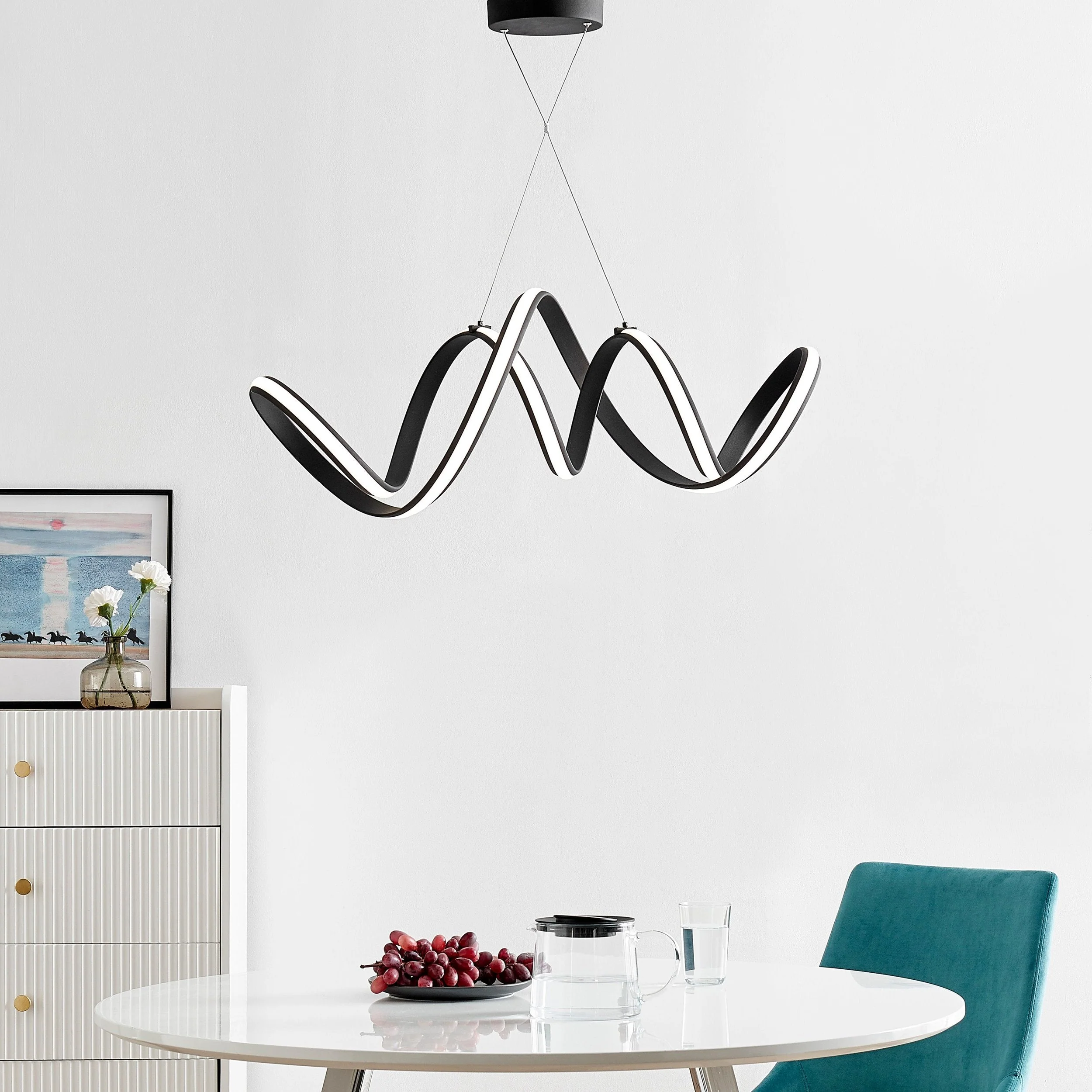 Seville LED Chandelier // Black - Image 3