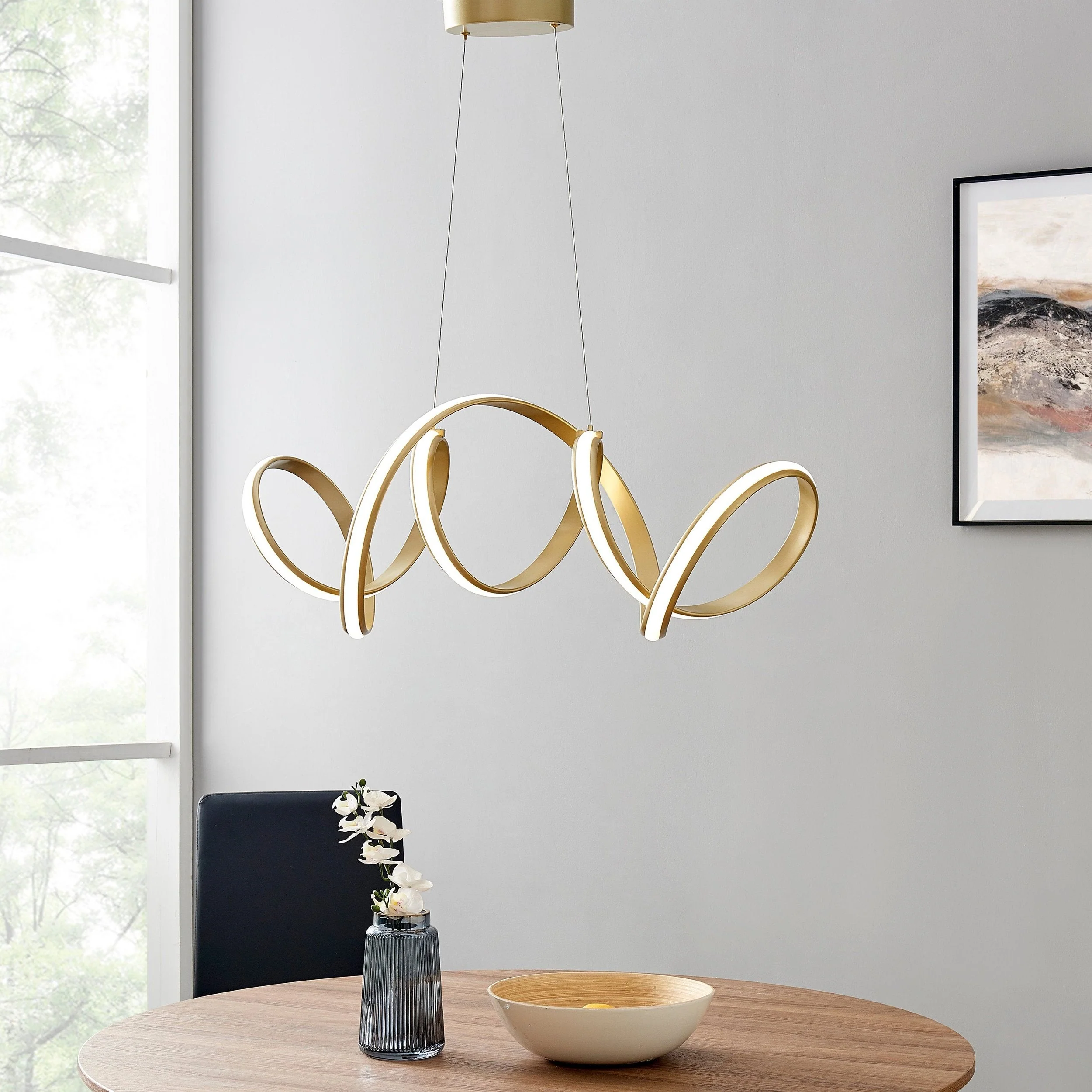 Seville LED Chandelier // Gold - Image 4
