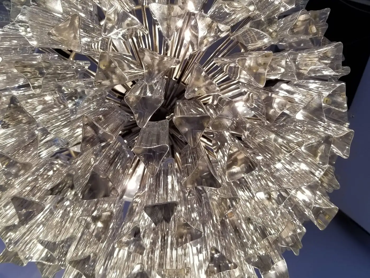 Signed Camer Eight-Tier Glass Prism Chandelier, 1960s, Italia - Image 5