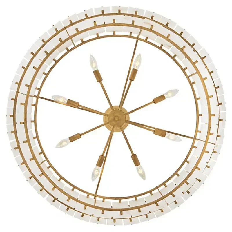Simona Alabaster Drum 2-Tier Chandelier - Image 7