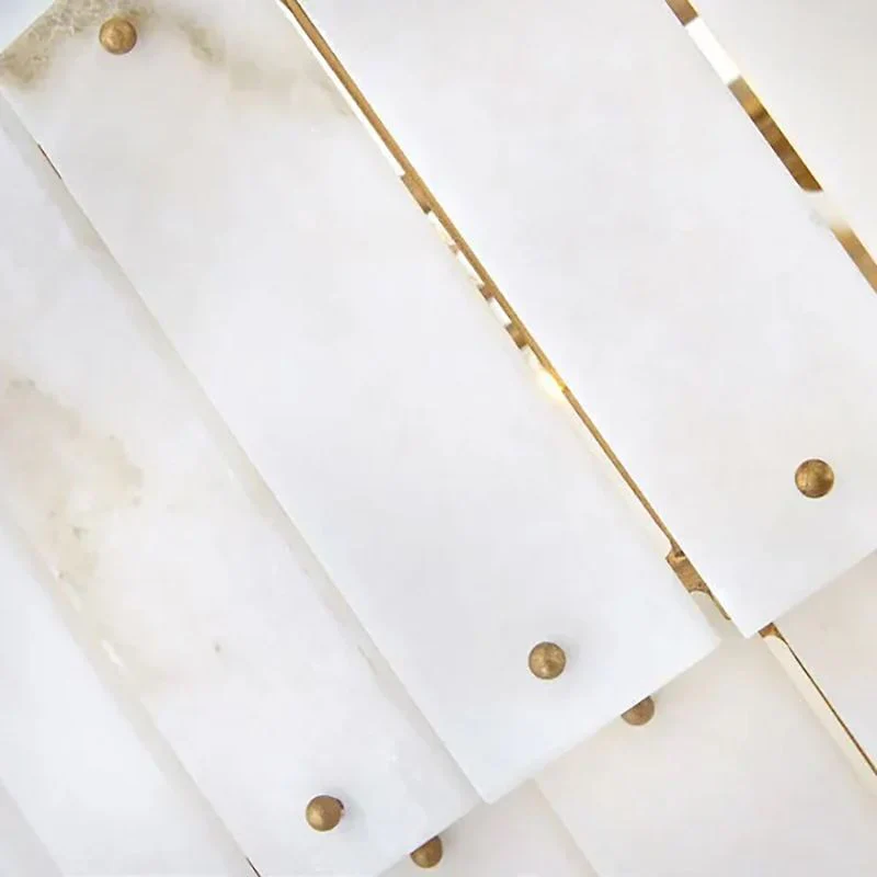 Simona Alabaster Round 4-Tier Chandelier - Image 9