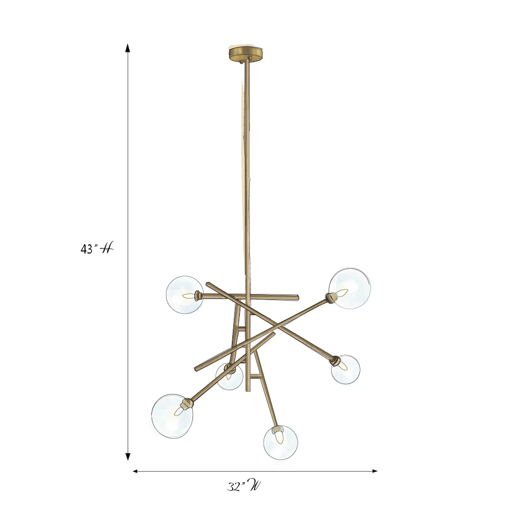 Simone Sputnik Bubble Pendant - Image 7