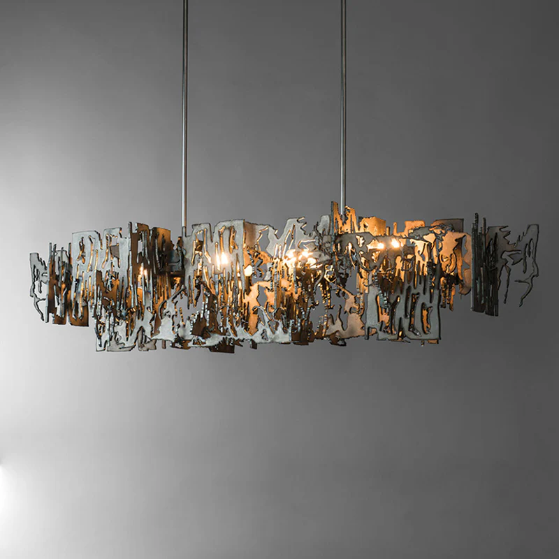 Simple Artistic Metal Dining Table Chandelier - Image 7