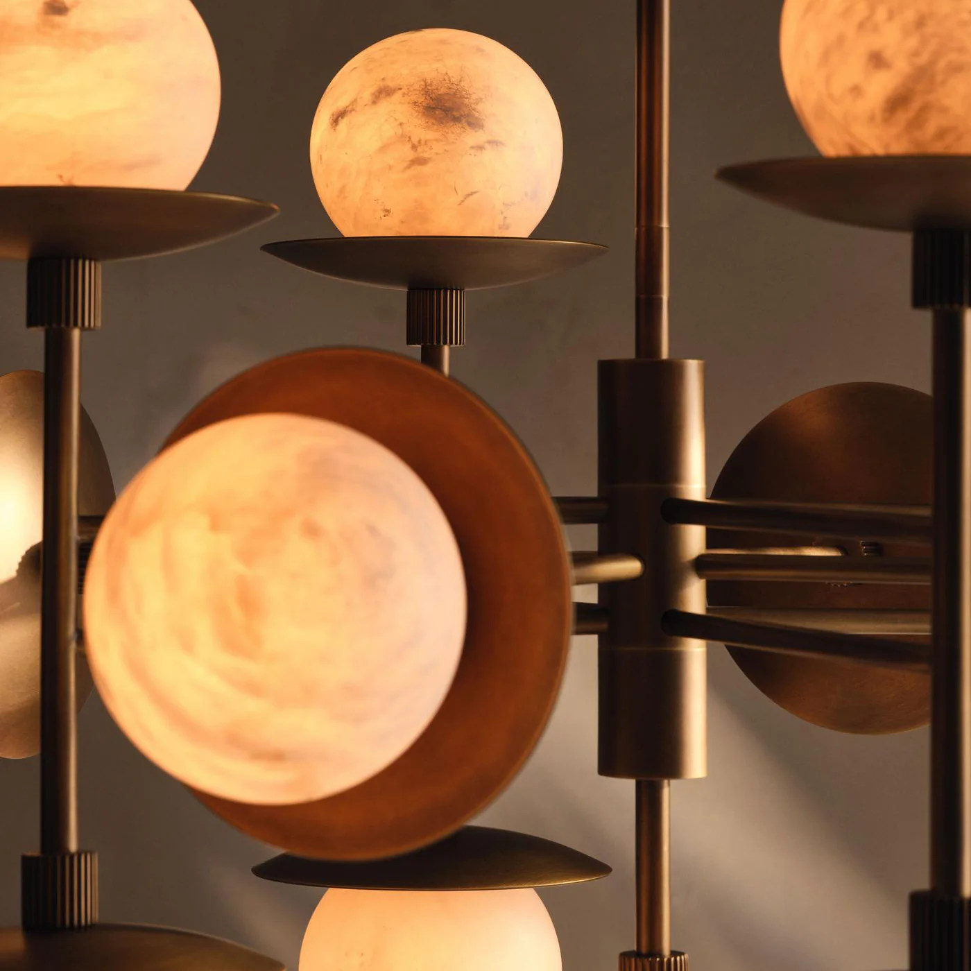Snowflake Alabaster Orb Chandelier - Image 10