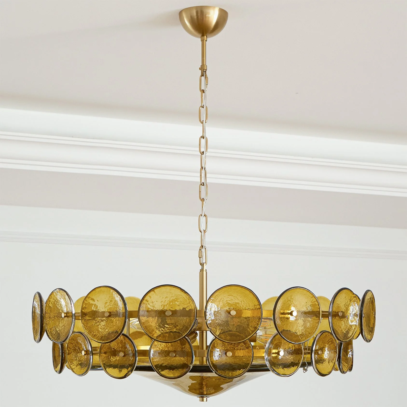 Solaris Disc Murano Chandelier - Image 14