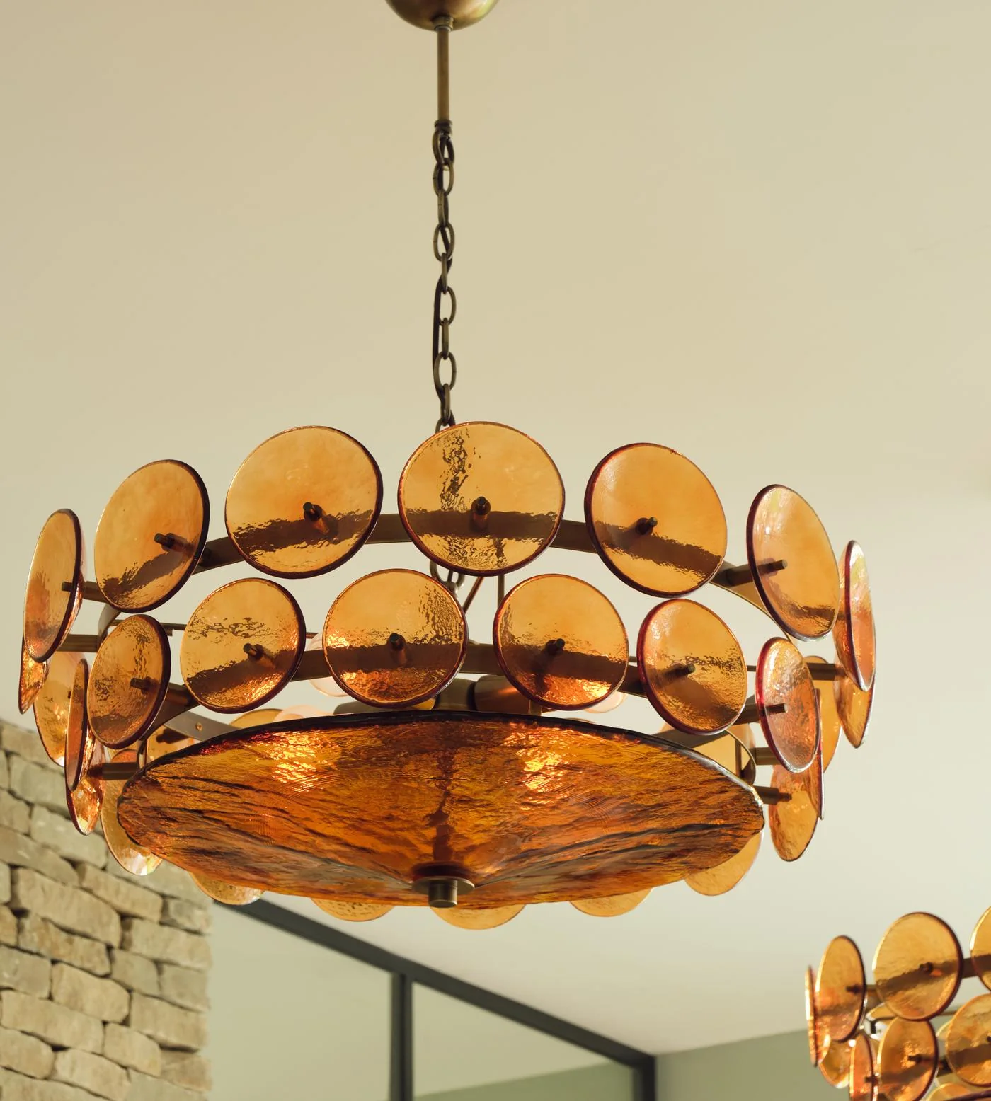 Solaris Disc Murano Chandelier - Image 18