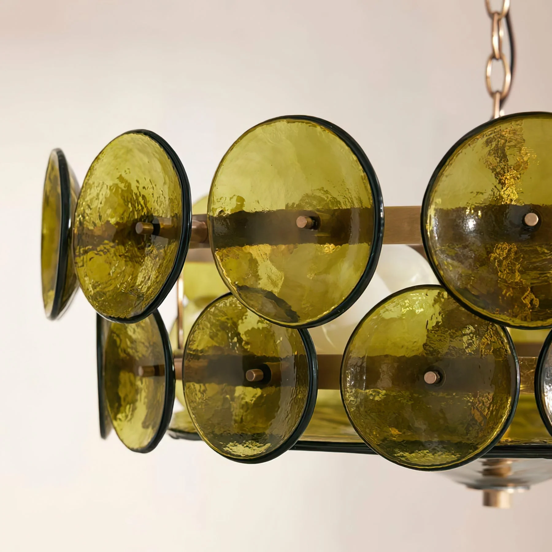 Solaris Disc Murano Chandelier - Image 4