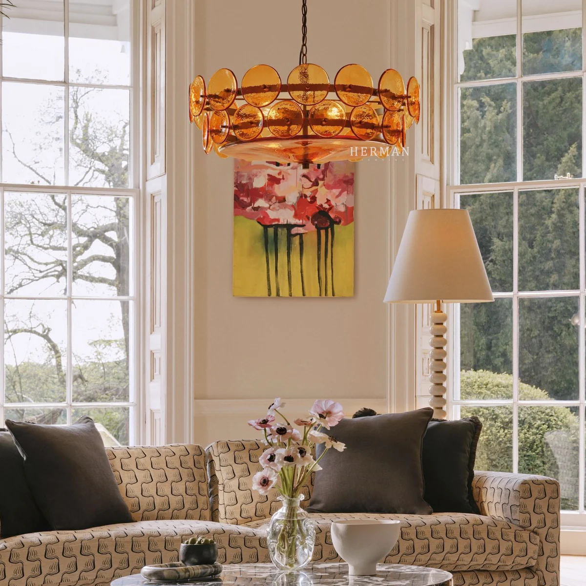 Solaris Disc Murano Chandelier - Image 49