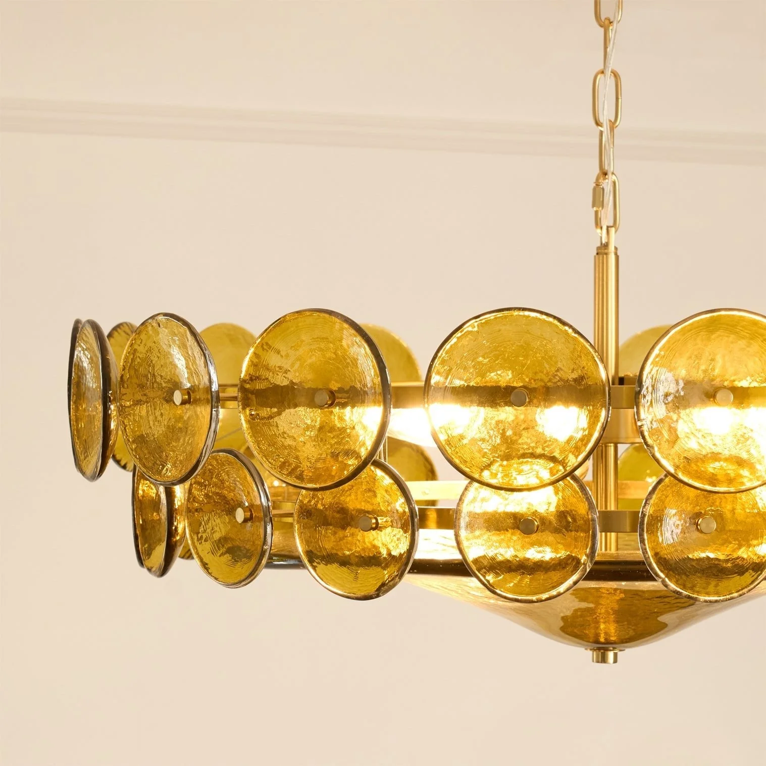 Solaris Disc Murano Chandelier - Image 9