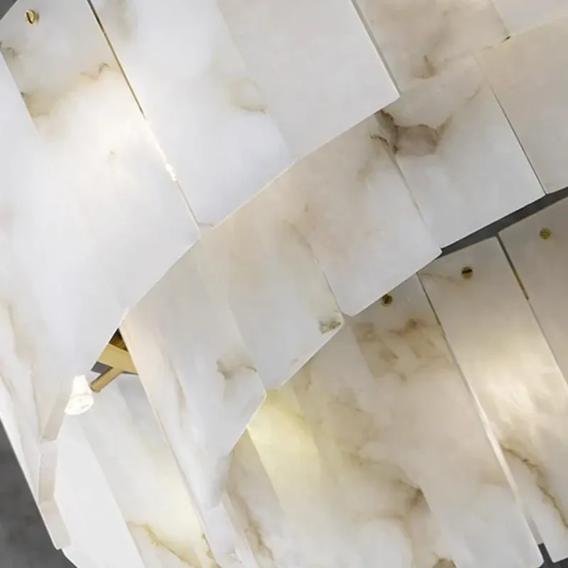 Spain Alabaster Round Modern Chandeliers - Image 6