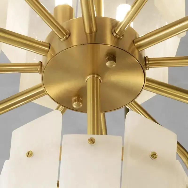 Spain Alabaster Round Modern Chandeliers - Image 7
